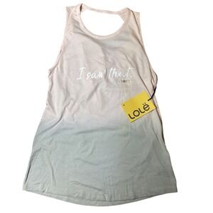 Lolë Women's Tank Top – Mojave Crystal Pink Gradient – Size S – NWT